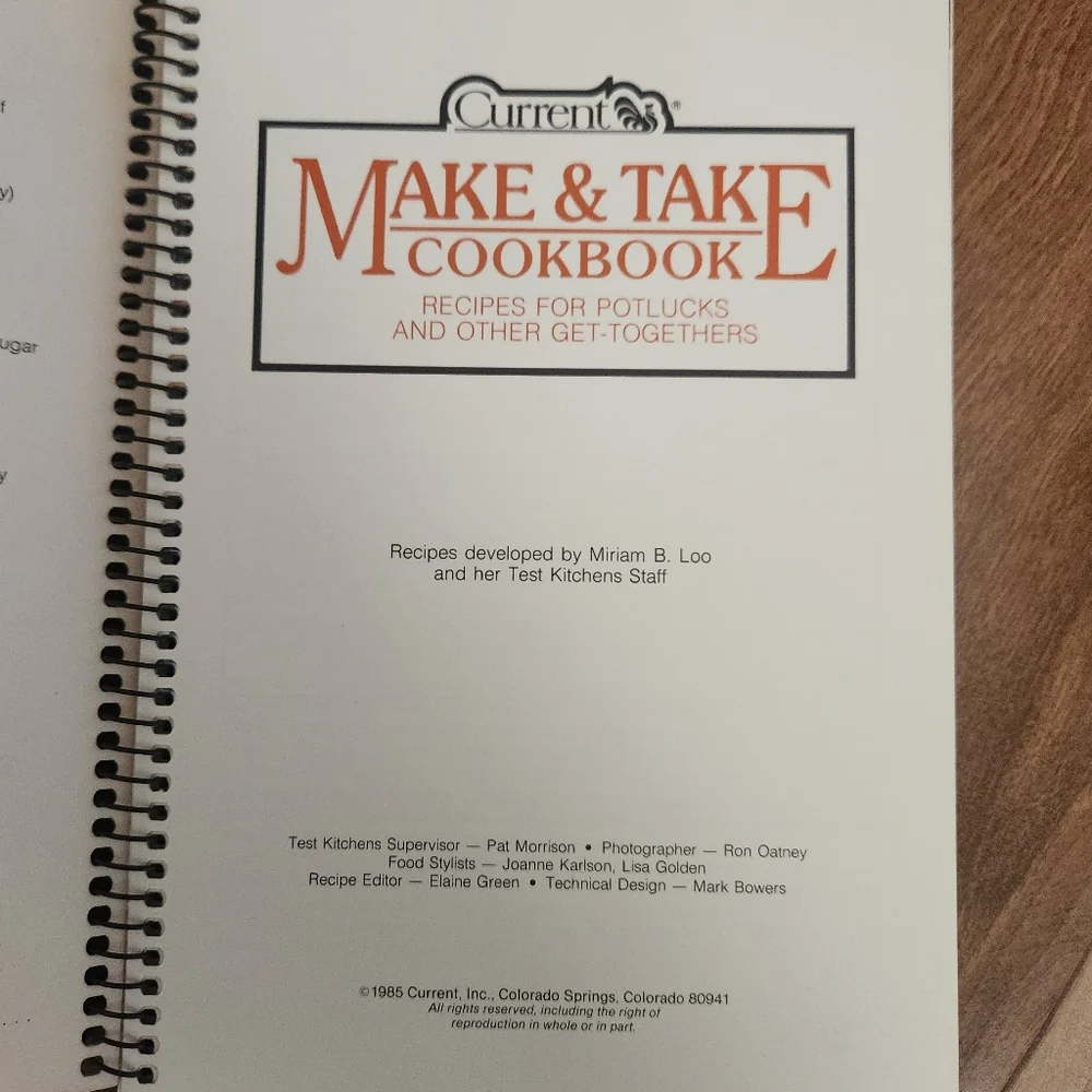 Current/Elliott Make & Take Cookbook with Red and Green Accents